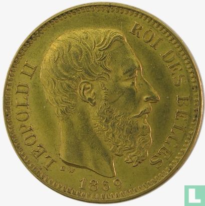 Belgium 20 francs 1869 - Image 1