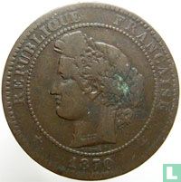 Frankrijk 10 centimes 1870 - Afbeelding 1