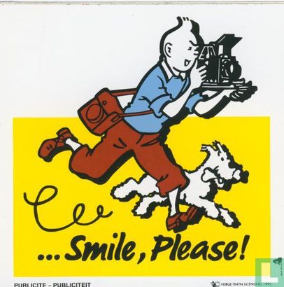 sticker kuifje smile, please!