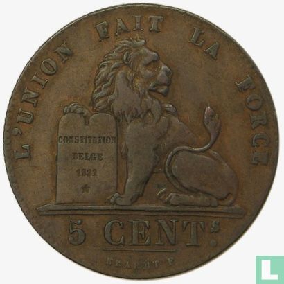 België 5 centimes 1841 - Afbeelding 2
