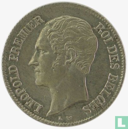 Belgium ¼ franc 1850 - Image 2