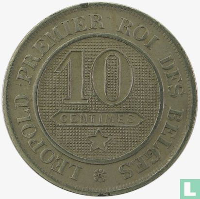 Belgium 10 centimes 1863 - Image 2