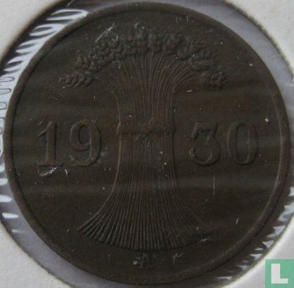 Duitse Rijk 1 reichspfennig 1930 (A) - Afbeelding 1