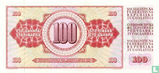 Yugoslavia 100 Dinara 1978 - Image 2