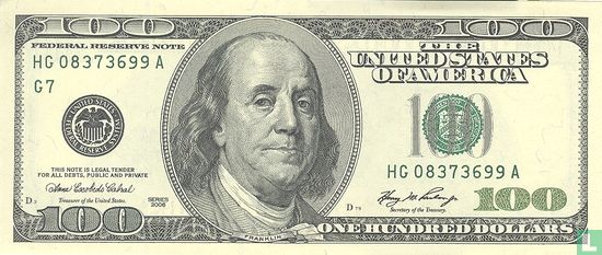 Vereinigte Staaten 100 Dollar 2006 G - Bild 1