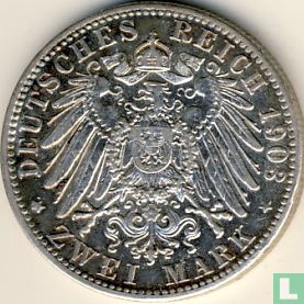 Bavière 2 mark 1908 - Image 1