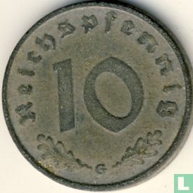 German Empire 10 reichspfennig 1941 (G) - Image 2
