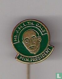 Mr. J.M.L.Th. Cals Min. President [geheel groen]