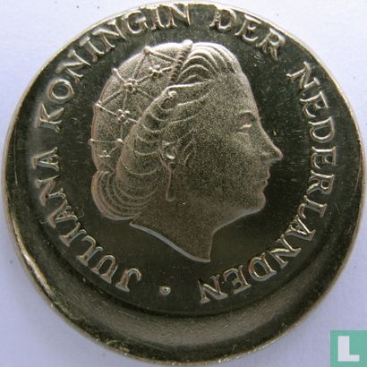 Netherlands 10 cent 1980 (misstrike) - Image 2