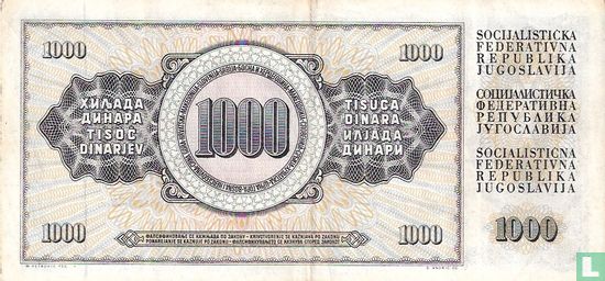 Jugoslawien 1.000 Dinara 1978 - Bild 2