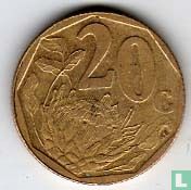 Afrique du Sud 20 cents 1999 - Image 2