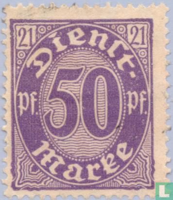 Edition for Prussia. Figure 21 in corners.