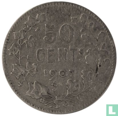 Belgium 50 centimes 1907 (FRA - TH. VINÇOTTE) - Image 1