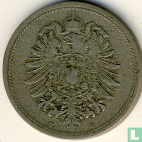Empire allemand 10 pfennig 1875 (B) - Image 2