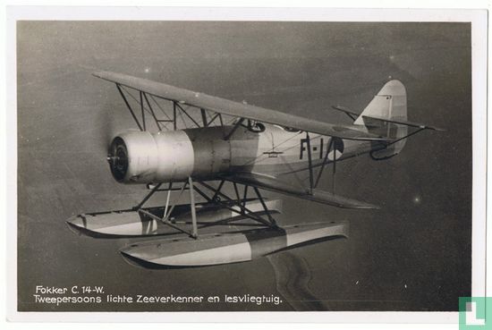 Fokker C. 14-W Tweepersoons lichte zeeverkenner en lesvliegtuig