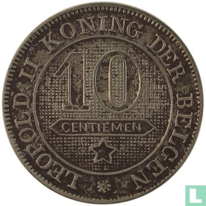 Belgium 10 centimes 1898 (NLD) - Image 2