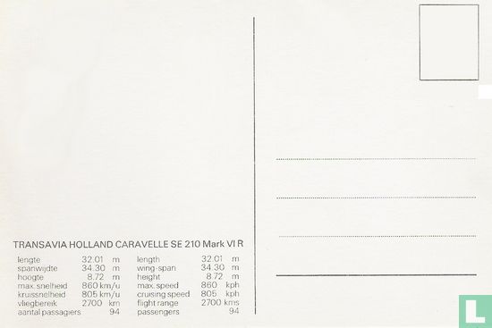 Transavia - Caravelle (02) PH-TRS  - Afbeelding 2