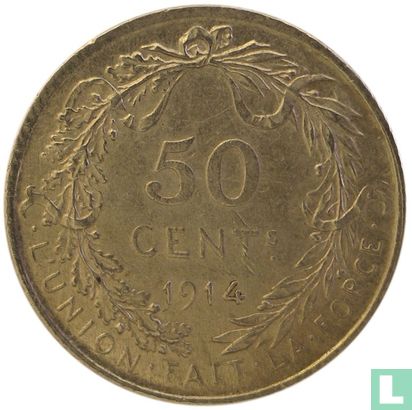 Belgium 50 centimes 1914 - Image 1