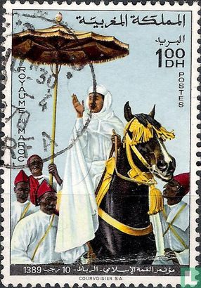 King Hassan II on Horseback