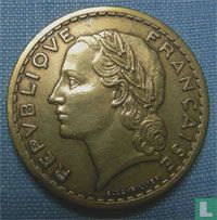 France 5 francs 1946 (C - aluminium bronze) - Image 2