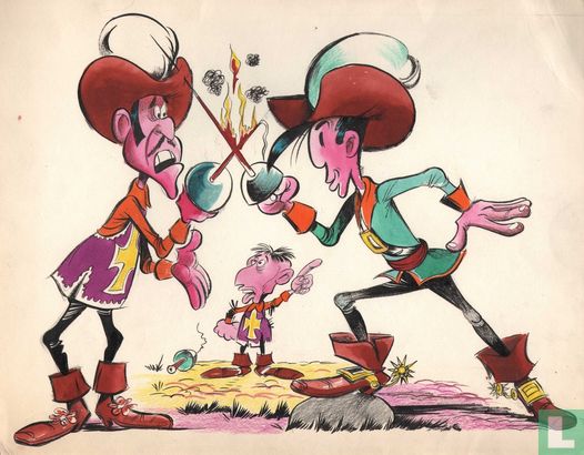 Lucky Luke & Frank James? als musketiers