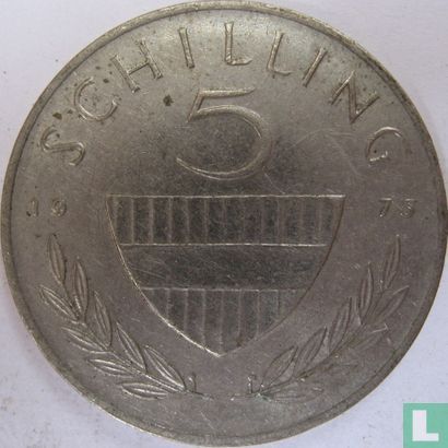 Oostenrijk 5 schilling 1975 - Afbeelding 1