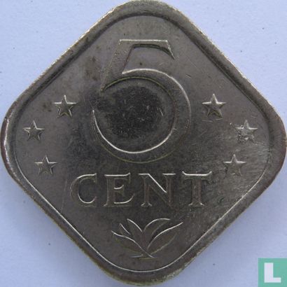 Antilles néerlandaises 5 cent 1982 - Image 2