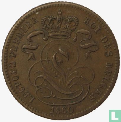 Belgium 1 centime 1860 (type 1) - Image 1