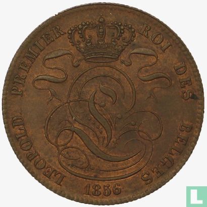 Belgium 5 centimes 1856 - Image 1