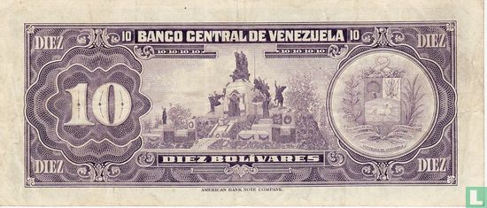 Venezuela 10 Bolívares 1977  - Image 2