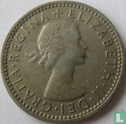 Royaume-Uni 6 pence 1958 - Image 2