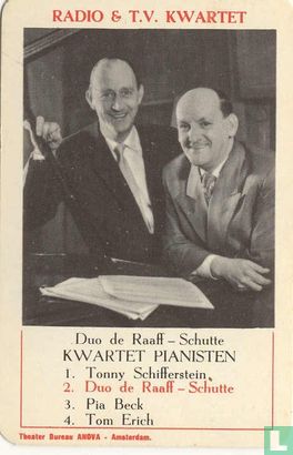 Radio & T.V. Kwartet, Duo de Raaff- Schutte - Image 1