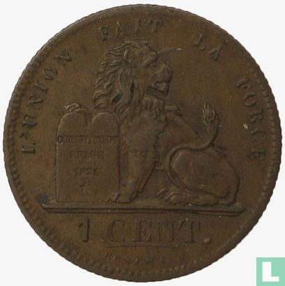Belgium 1 centime 1860 (type 1) - Image 2