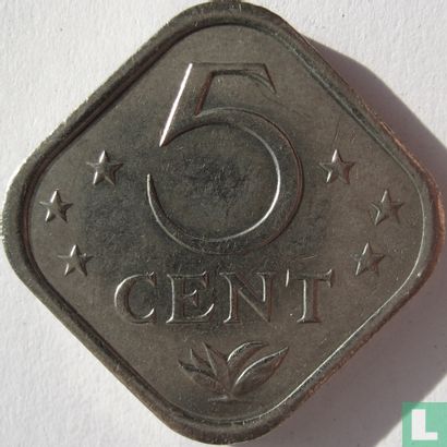 Antilles néerlandaises 5 cent 1983 - Image 2