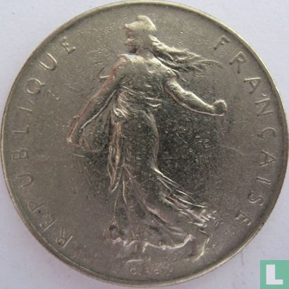 Frankreich 1 Franc 1960 (small 0) - Bild 2