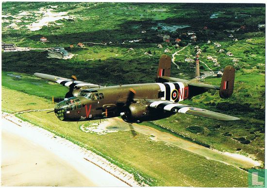 B-25 Mitchell bomber of the Duke of Brabant Air Force over the island of Schiermonnikoog - Image 1