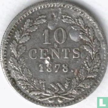 Niederlande 10 Cent 1878 - Bild 1
