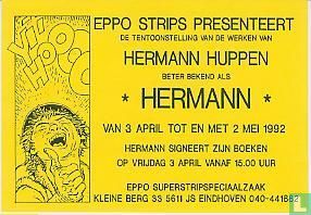 Hermann tentoonstelling en signeersessie uitnodigingskaart