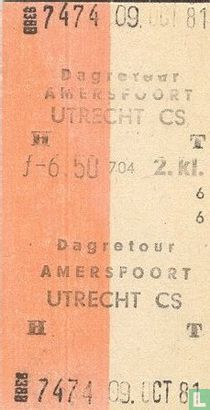 Dagretour Amersfoort - Utrecht CS