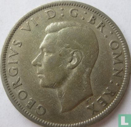 Royaume Uni ½ crown 1949 - Image 2