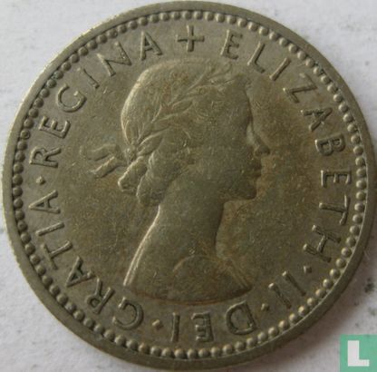 Vereinigtes Königreich 6 Pence 1956 - Bild 2