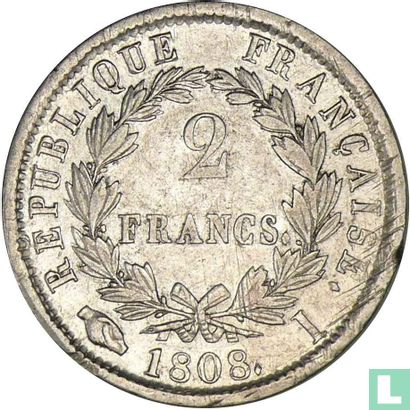 Frankrijk 2 francs 1808 (I) - Afbeelding 1