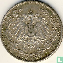 Duitse Rijk ½ mark 1913 (J) - Afbeelding 2