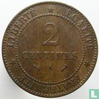 France 2 centimes 1888 - Image 2