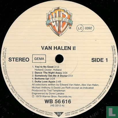 Van Halen II - Afbeelding 3