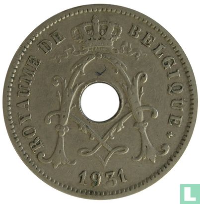 Belgique 10 centimes 1931 (FR - double ligne) - Image 1
