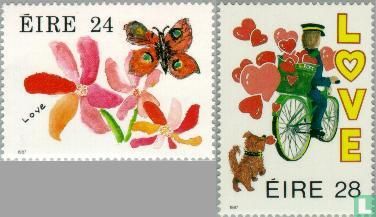 1987 LOVE stamps (IER 228)