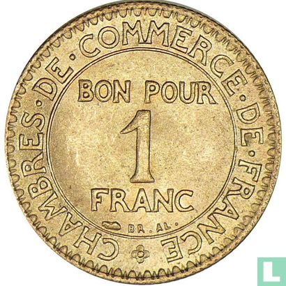 Frankrijk 1 franc 1922 - Afbeelding 2