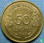 Frankrijk 50 centimes 1940 - Afbeelding 1