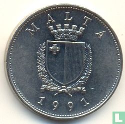 Malta 1 lira 1991 - Afbeelding 1